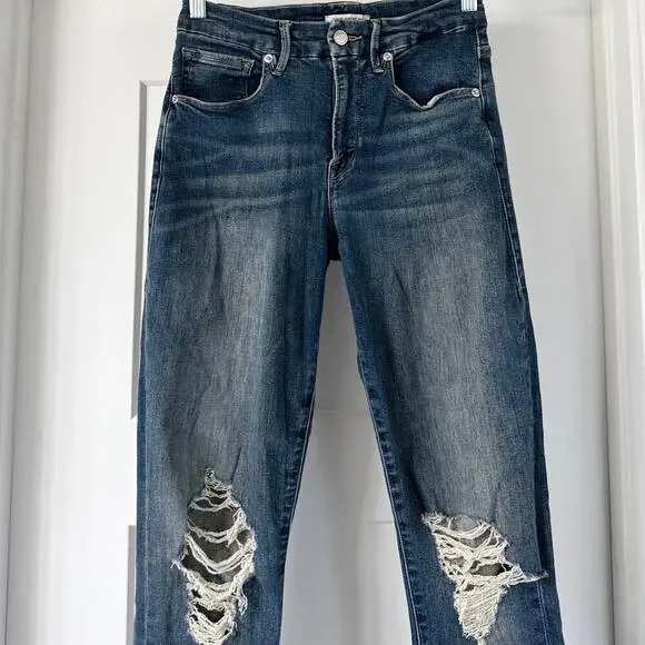 Good American Good Legs Jeans Size Womens Size 4/27 GL067t in Blue 320 - Picture 5 of 8